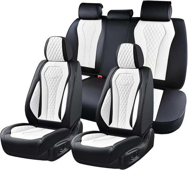 Universal Seat Covers — Full Set — White