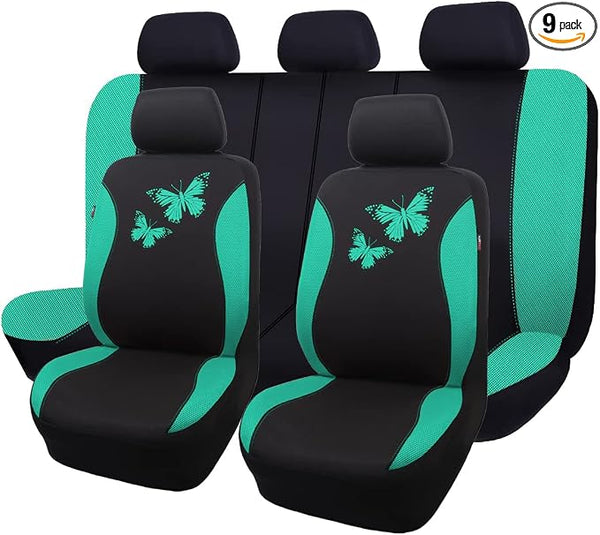 Universal Seat Covers — Full Set — Green