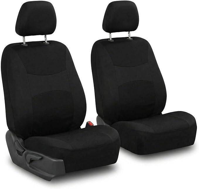 Universal Fabric Seat Covers — Front Seat — Black
