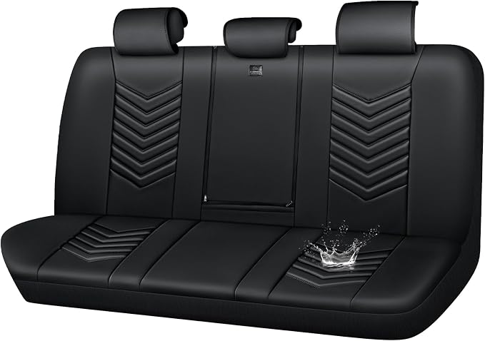 Universal Faux Leather Seat Covers — Black