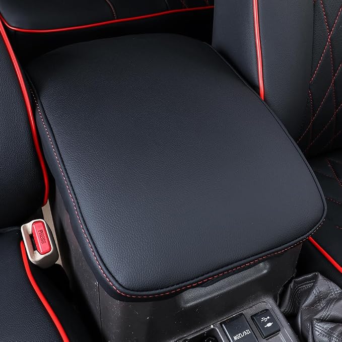 Faux Leather Seat Covers for Toyota 4Runner — Full Set — Black / Red