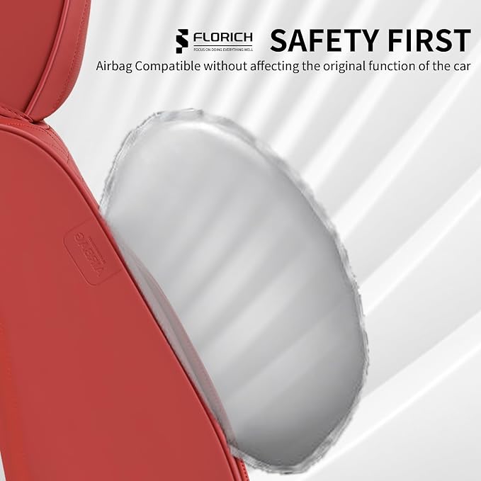 Universal Seat Covers — Front Seat — Red