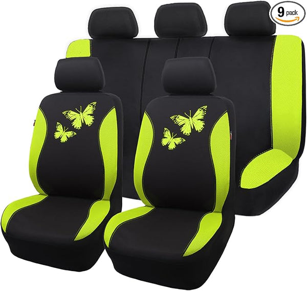 Universal Seat Covers — Full Set — Green