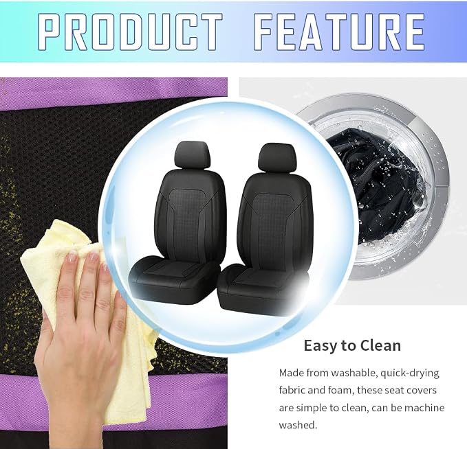 Universal Fabric Seat Covers — Front Seat