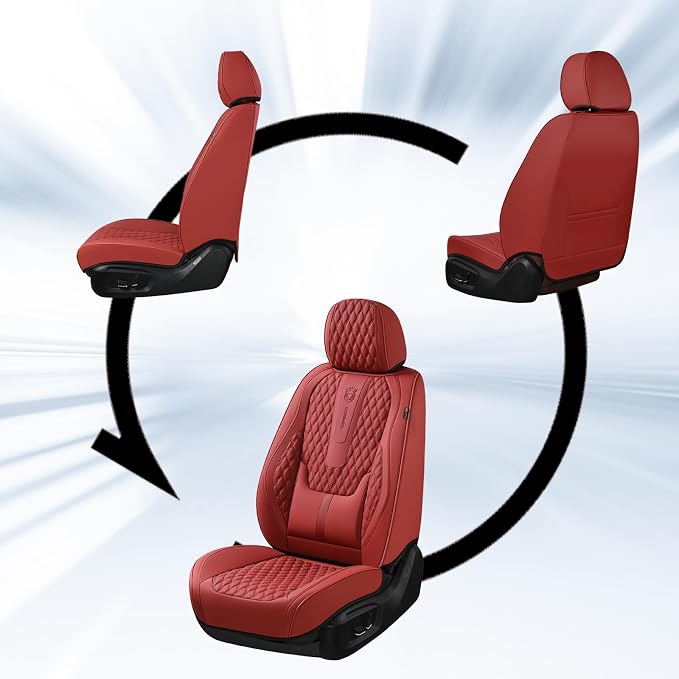 Universal Seat Covers — Full Set — Red