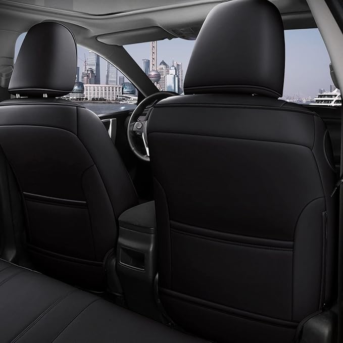 Faux Leather Seat Covers for Toyota Corolla — Full Set — Black