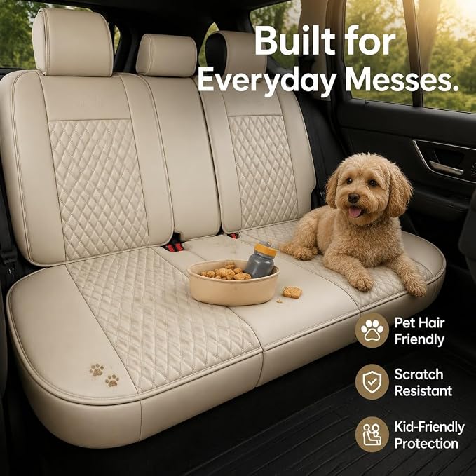 Universal Seat Covers — Full Set — Beige