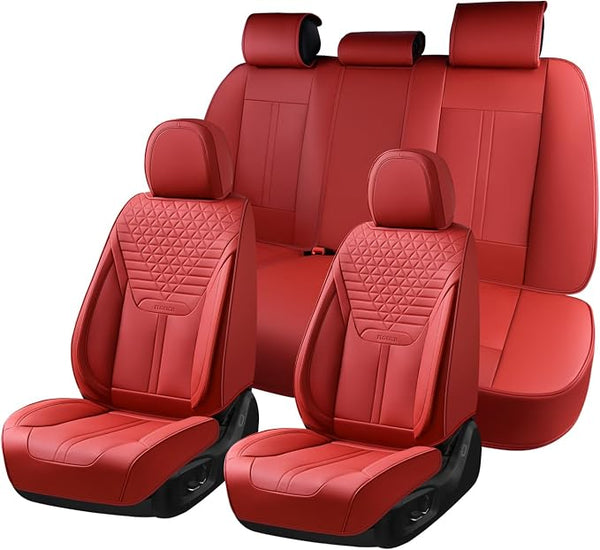 Universal Seat Covers — Full Set — Red