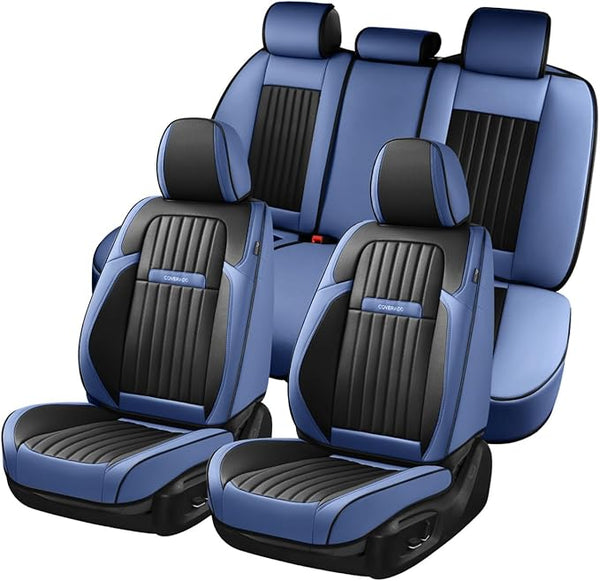 Universal Seat Covers — Full Set — Pink / Gray