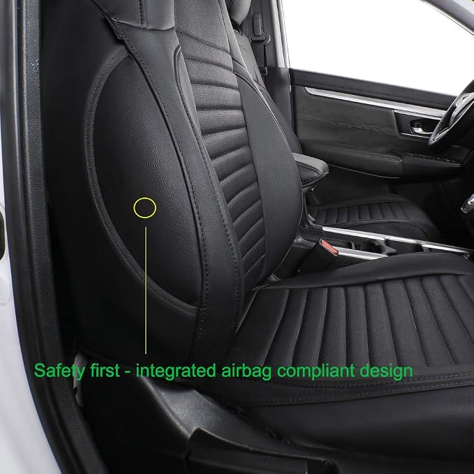 Faux Leather Seat Covers for Honda CR-V — Full Set — Black