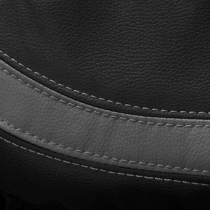 Faux Leather Car Seat Covers — Front Seat — Gray