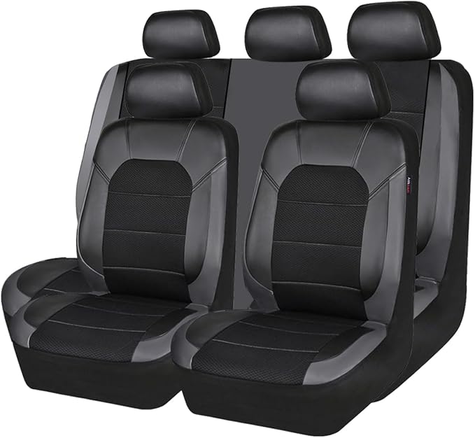 Universal Seat Covers — Full Set — Black / Gray