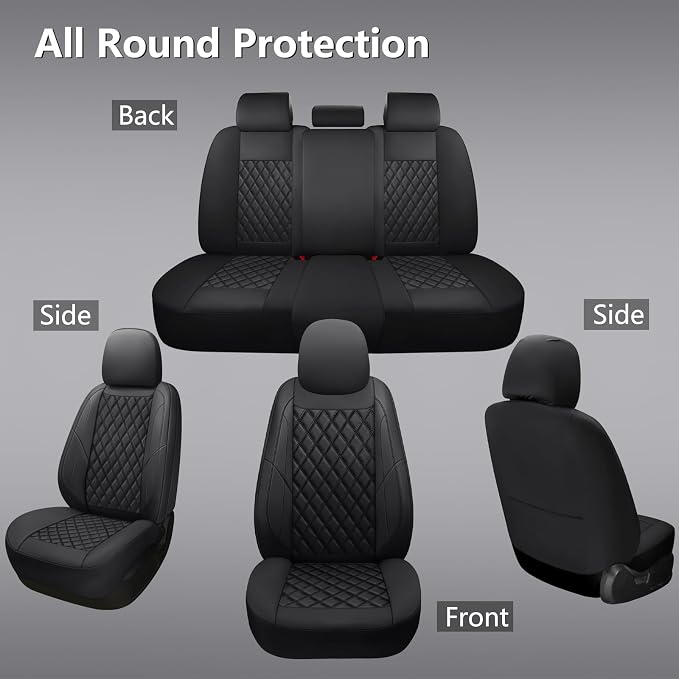 Universal Seat Covers — Full Set — Black