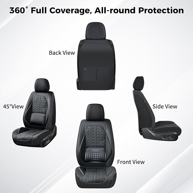 Universal Seat Covers — Front Seat — Black