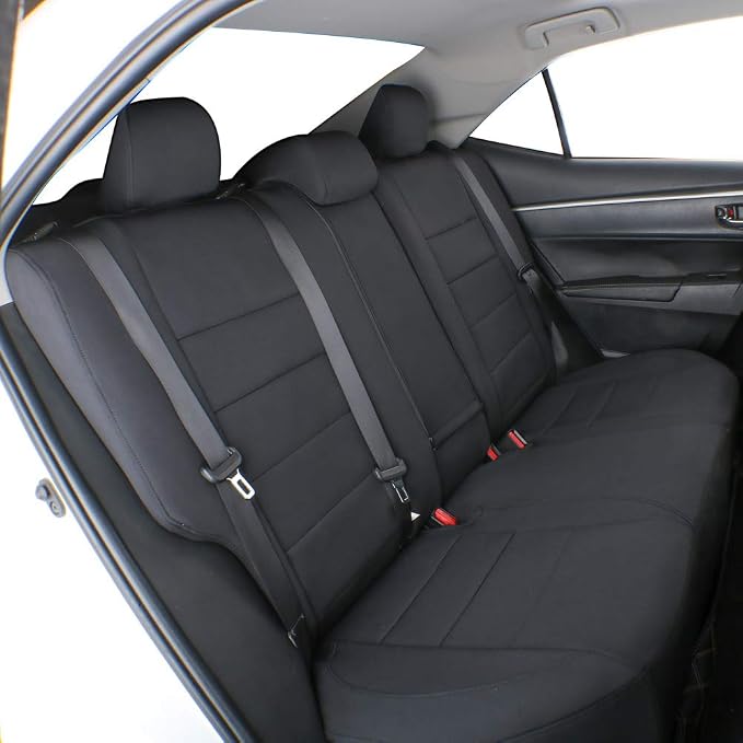 Neoprene Seat Covers for Toyota Tacoma — Rear Seat — Black