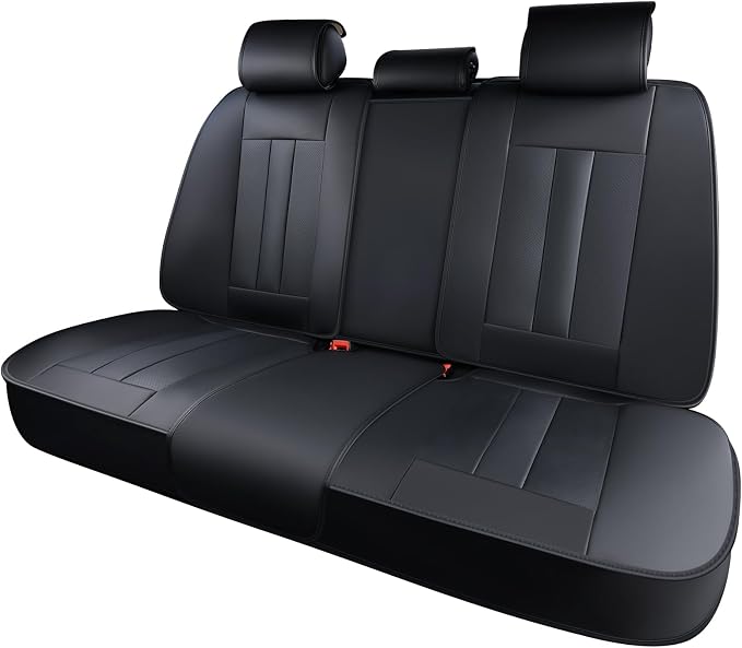 Universal Faux Leather Seat Covers — Black