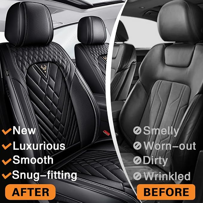 Seat Covers for Toyota Venza — Front Seat — Black