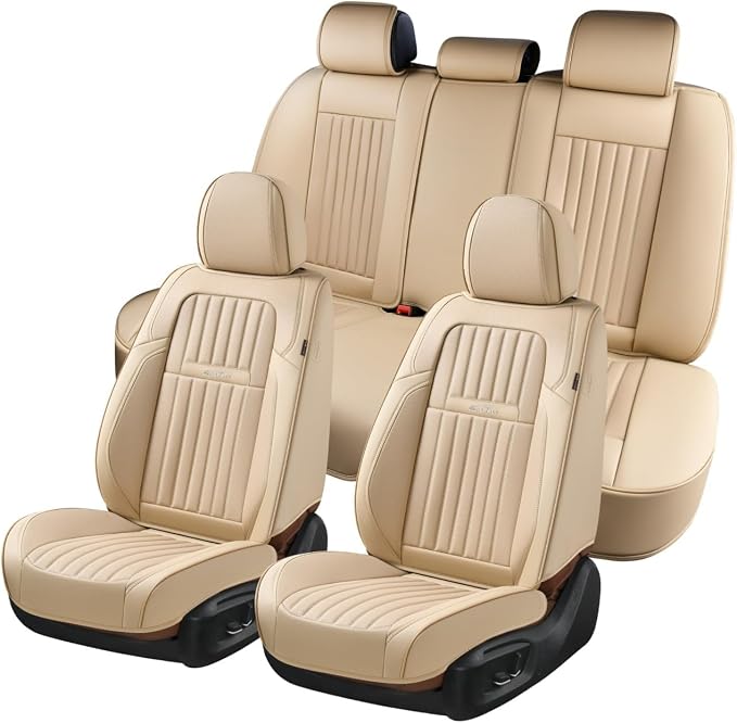 Universal Seat Covers — Full Set — Beige