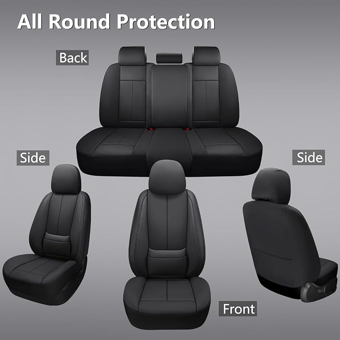 Car Seat Covers — Full Set — Black