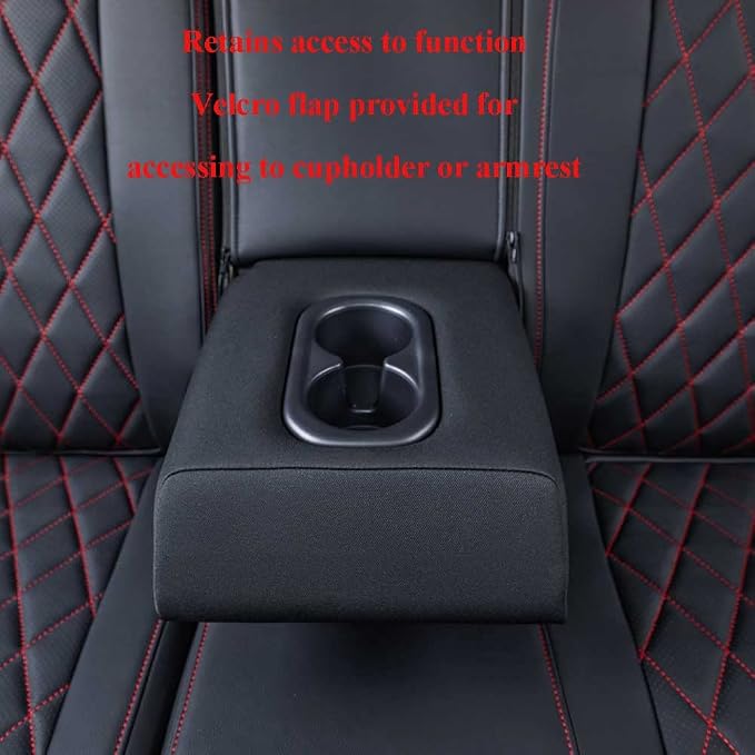 Faux Leather Seat Covers for Honda CR-V — Full Set — Black / Red