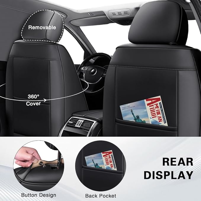 Seat Covers for Toyota C-HR — Full Set — Black / Gray