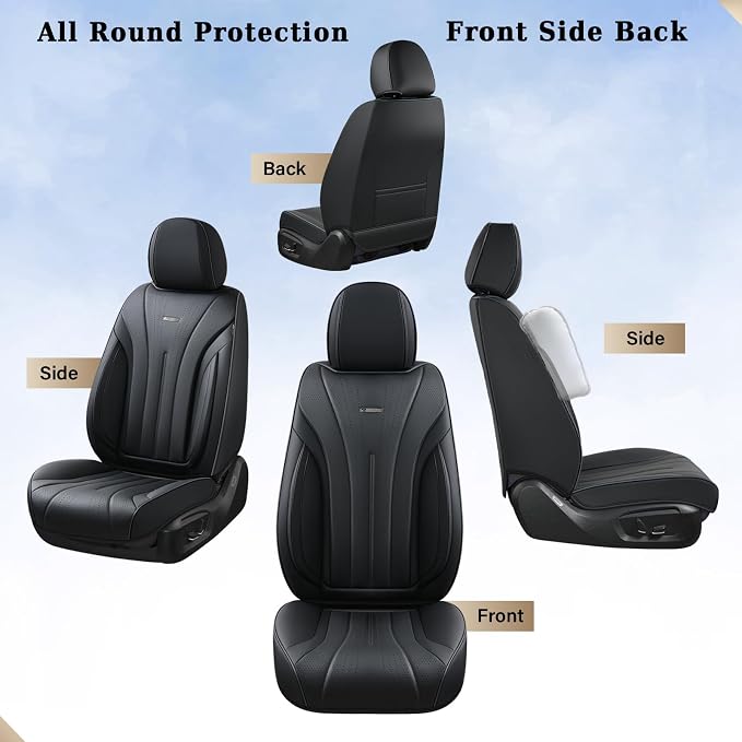 Universal Seat Covers — Full Set — Black