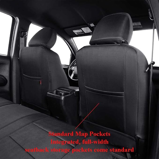 Neoprene Seat Covers for Chevrolet Silverado — Black