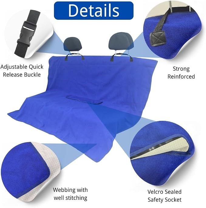 Car Seat Covers — Front Seat — Blue