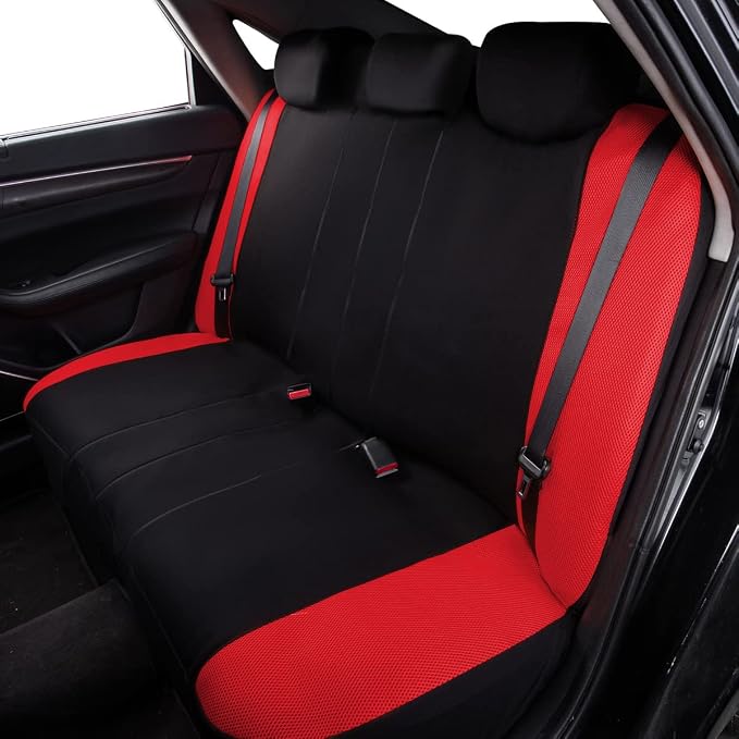 Universal Seat Covers — Full Set — Red