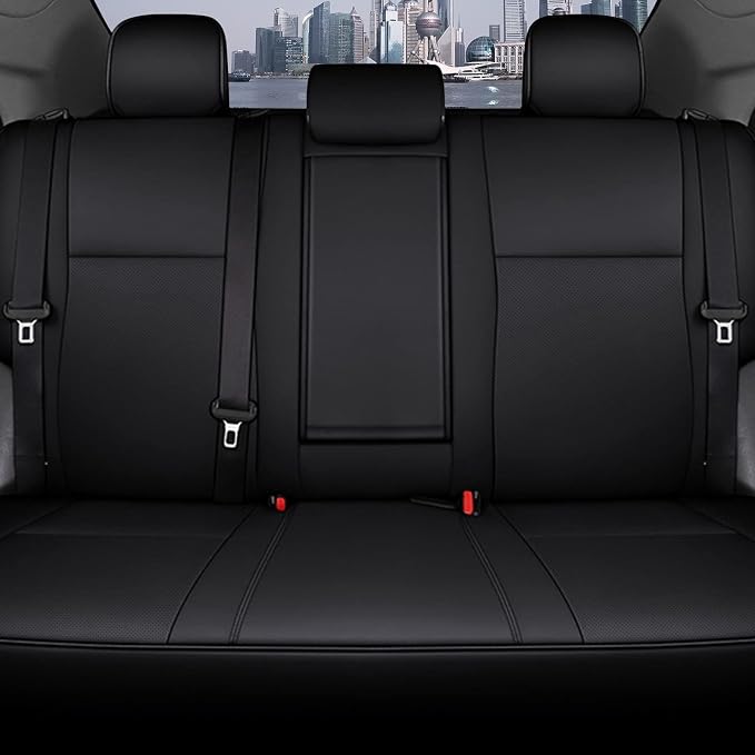 Faux Leather Seat Covers for Toyota Corolla — Full Set — Black