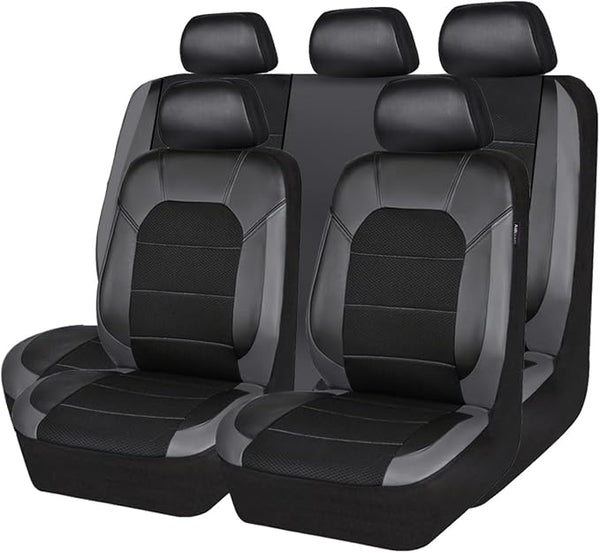 Universal Seat Covers — Full Set — Black / Gray