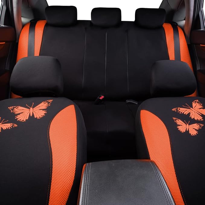 Universal Seat Covers — Full Set — Orange