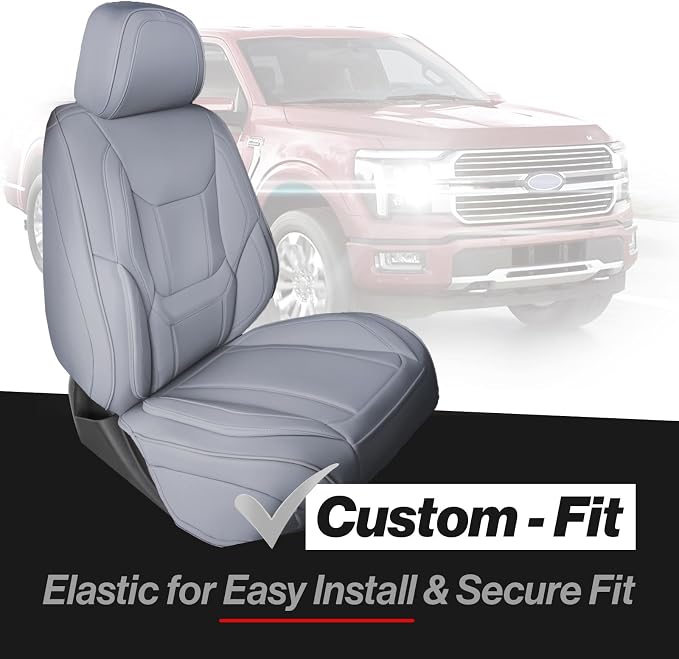 Seat Covers for Ram 2500 / Ram 3500 — Front Seat — Gray