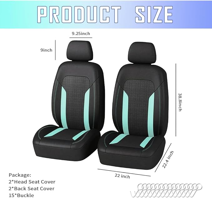 Universal Fabric Seat Covers — Front Seat