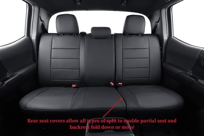 Seat Covers for Toyota Tacoma — Front Seat — Black