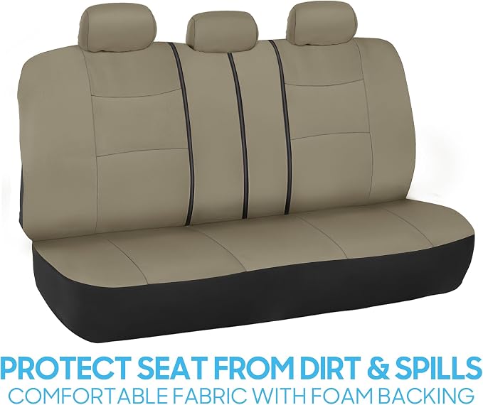 Car Seat Covers — Full Set — Beige