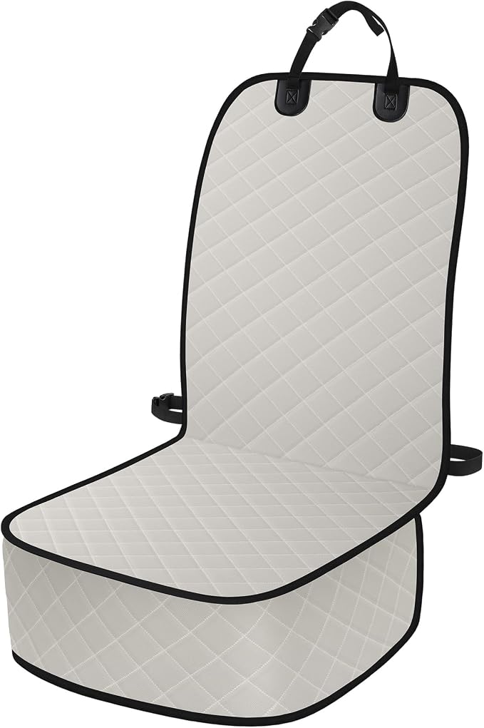 Pet Car Seat Protector — Front Seat — Beige