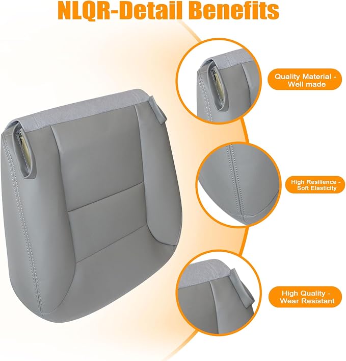 Replacement Seat Upholstery — Gray