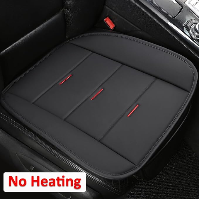 Universal Faux Leather Seat Covers — Front Seat — Black