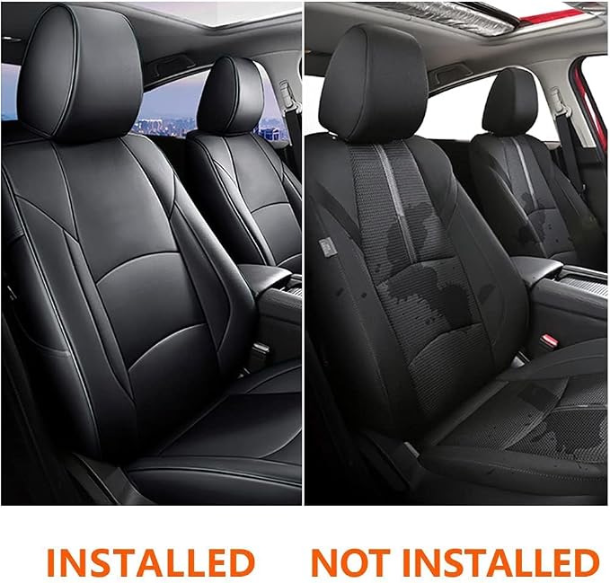 Faux Leather Seat Covers for Mazda3 — Full Set — Black