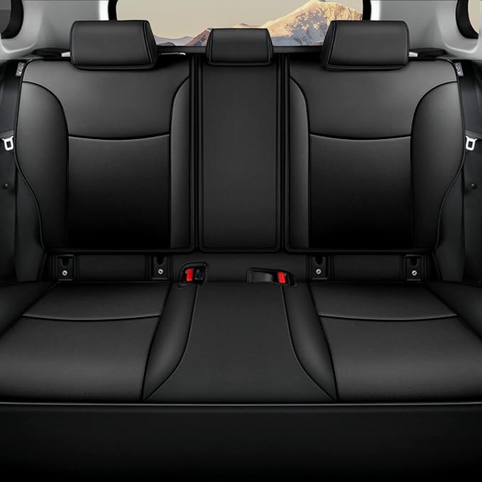 Faux Leather Seat Covers for Toyota Corolla — Full Set — Black