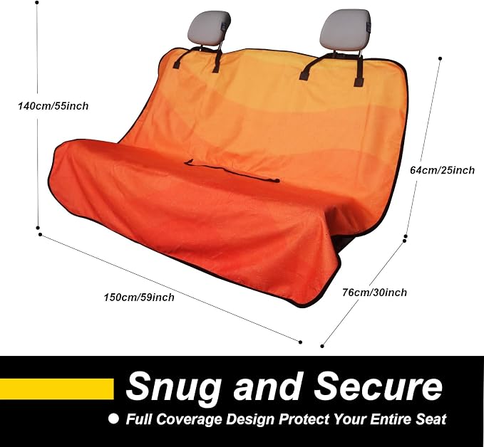 Pet Car Seat Protector — Orange
