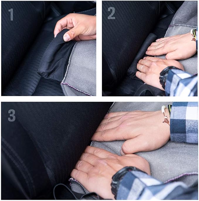 Car Seat Covers — Front Seat — Black