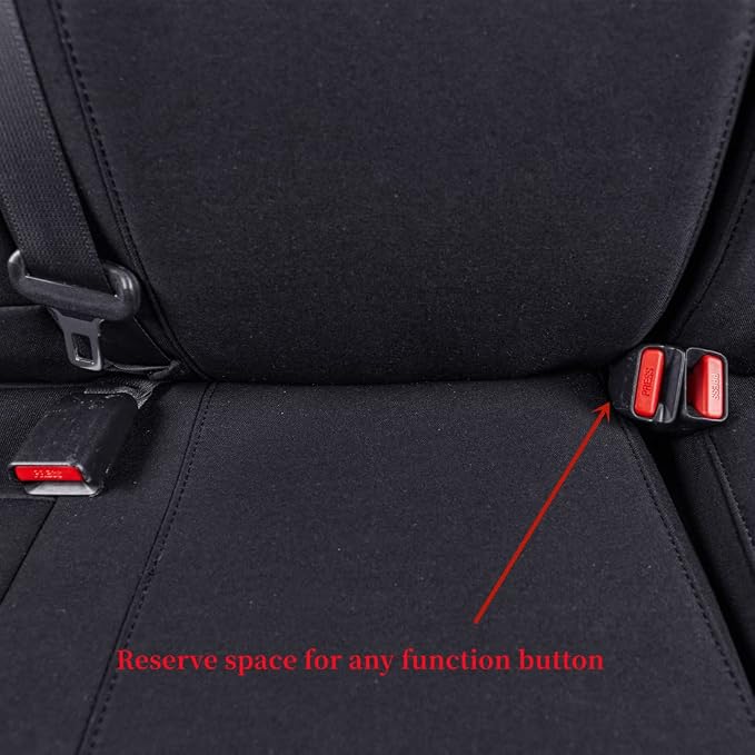 Fabric Seat Covers for Toyota Tacoma — Full Set — Black