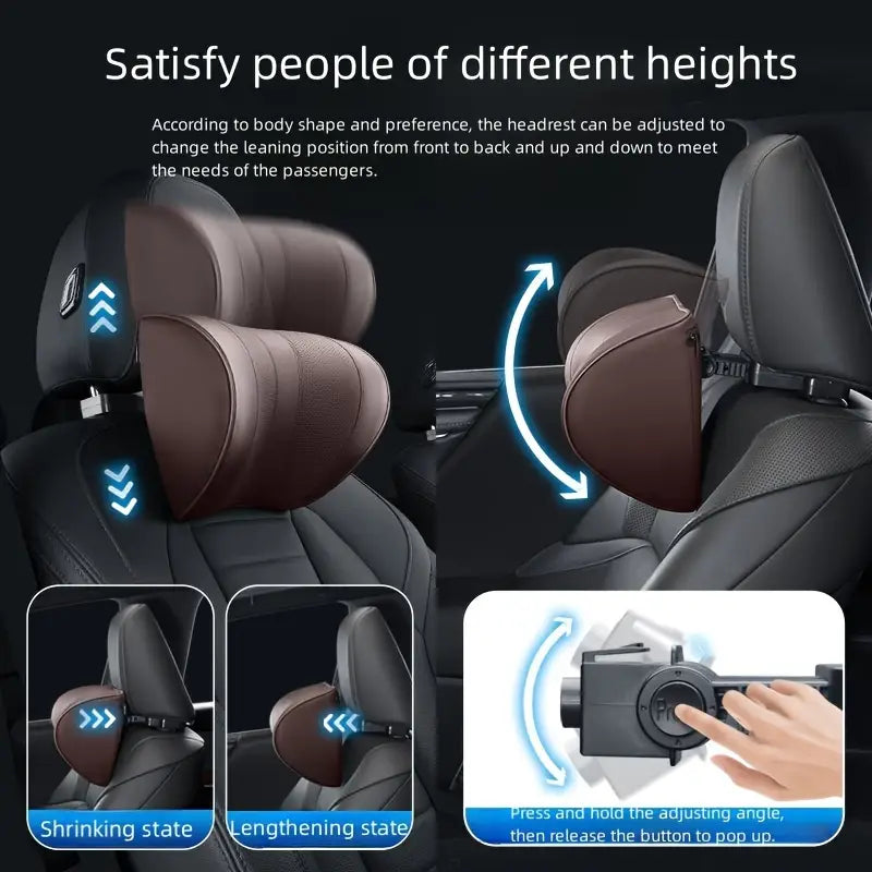 Car Neck Pillow For Driving Seat Car Headrest Pillow With Flexible Strap 64deb898-272f-426b-b5f1-22634df6b0cb