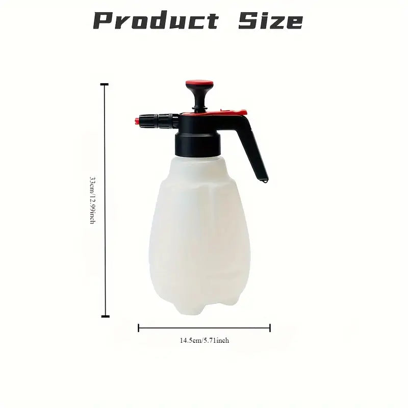 2.5L Multi-Directional Foam Sprayer with Attachments - Handheld, Versatile Cleaning