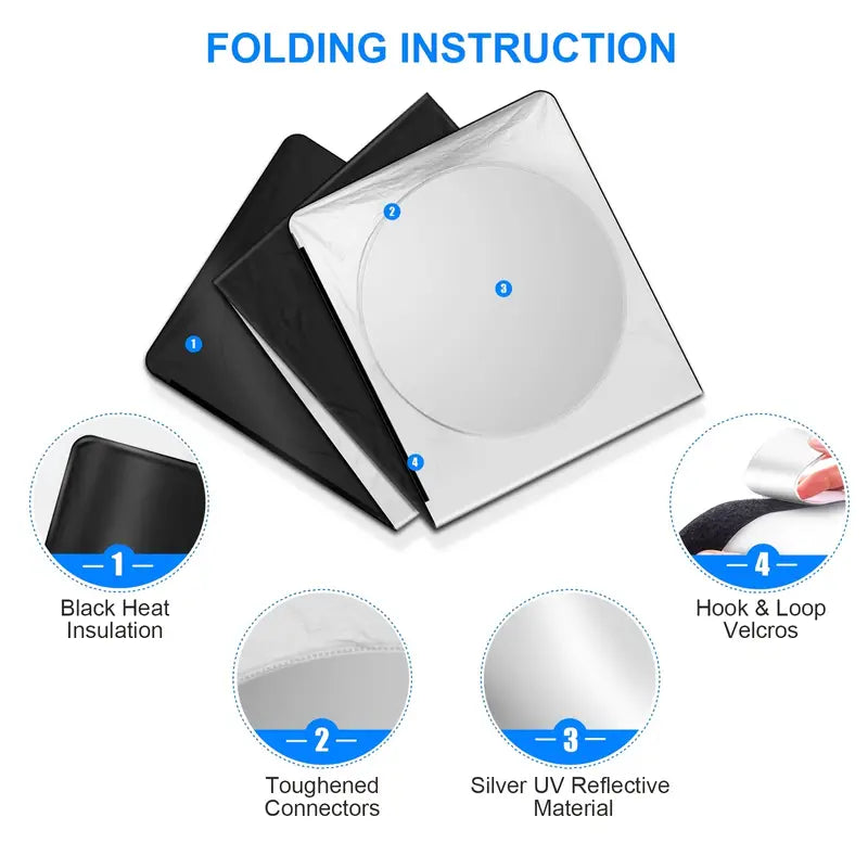 Ultimate Semi-Truck Sun Shade - Premium UV Defense & Heat Rejection for Windshield & Side Windows 6d49c49706833c8e28352bb60b2b6747