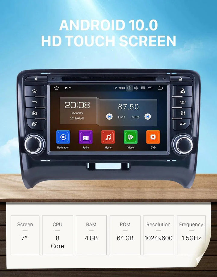 7 inch Android Car Radio 4+64GB For Audi TT - Auto Parts England Auto Parts www.cars4part.com United Kingdom 375.00