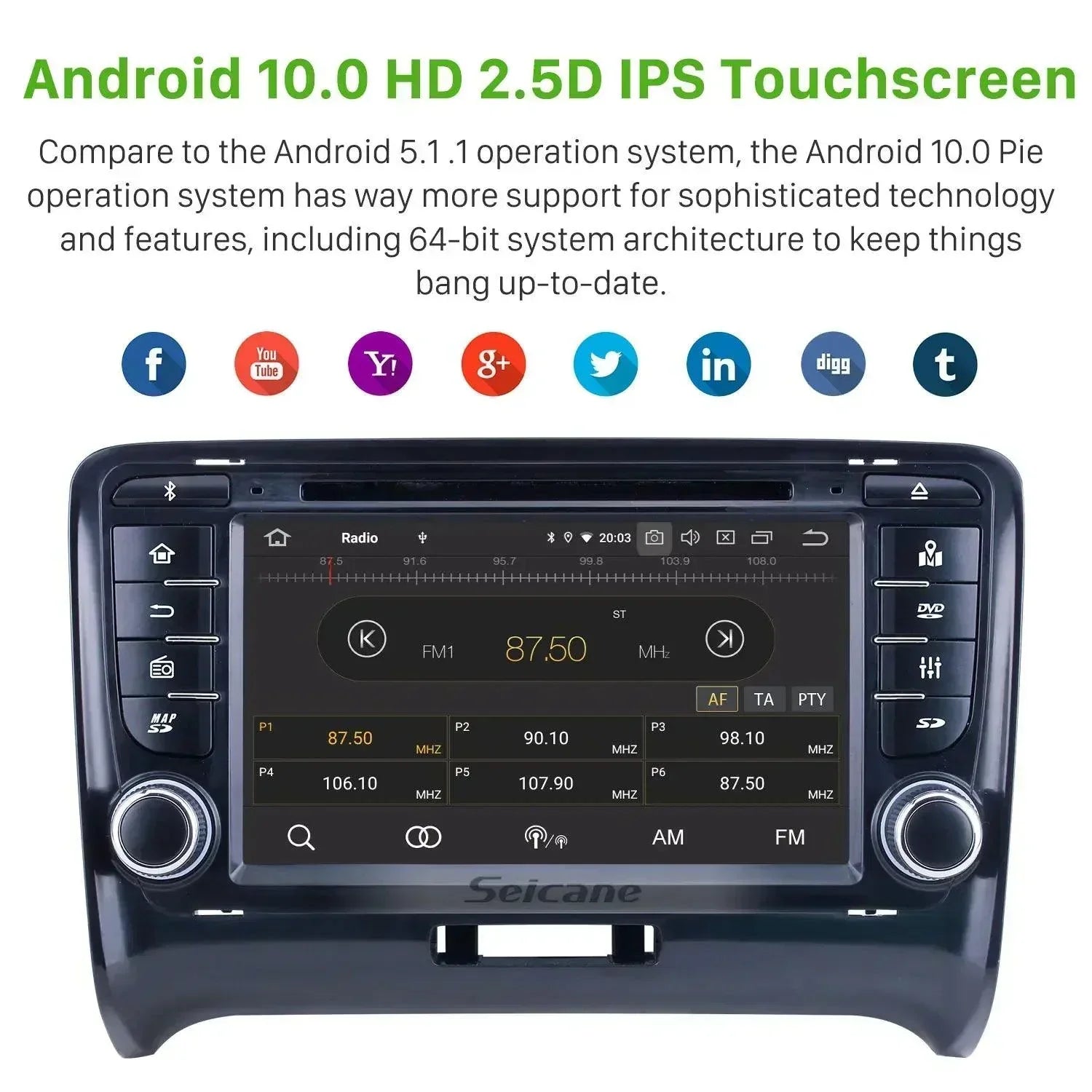 7 inch Android Car Radio 4+64GB For Audi TT - Auto Parts England Auto Parts www.cars4part.com United Kingdom 375.00