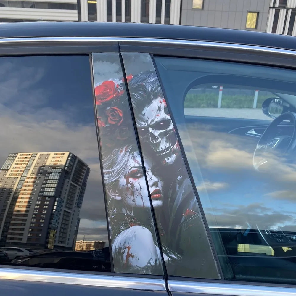 2pcs Door Post Stickers Boy and Girl